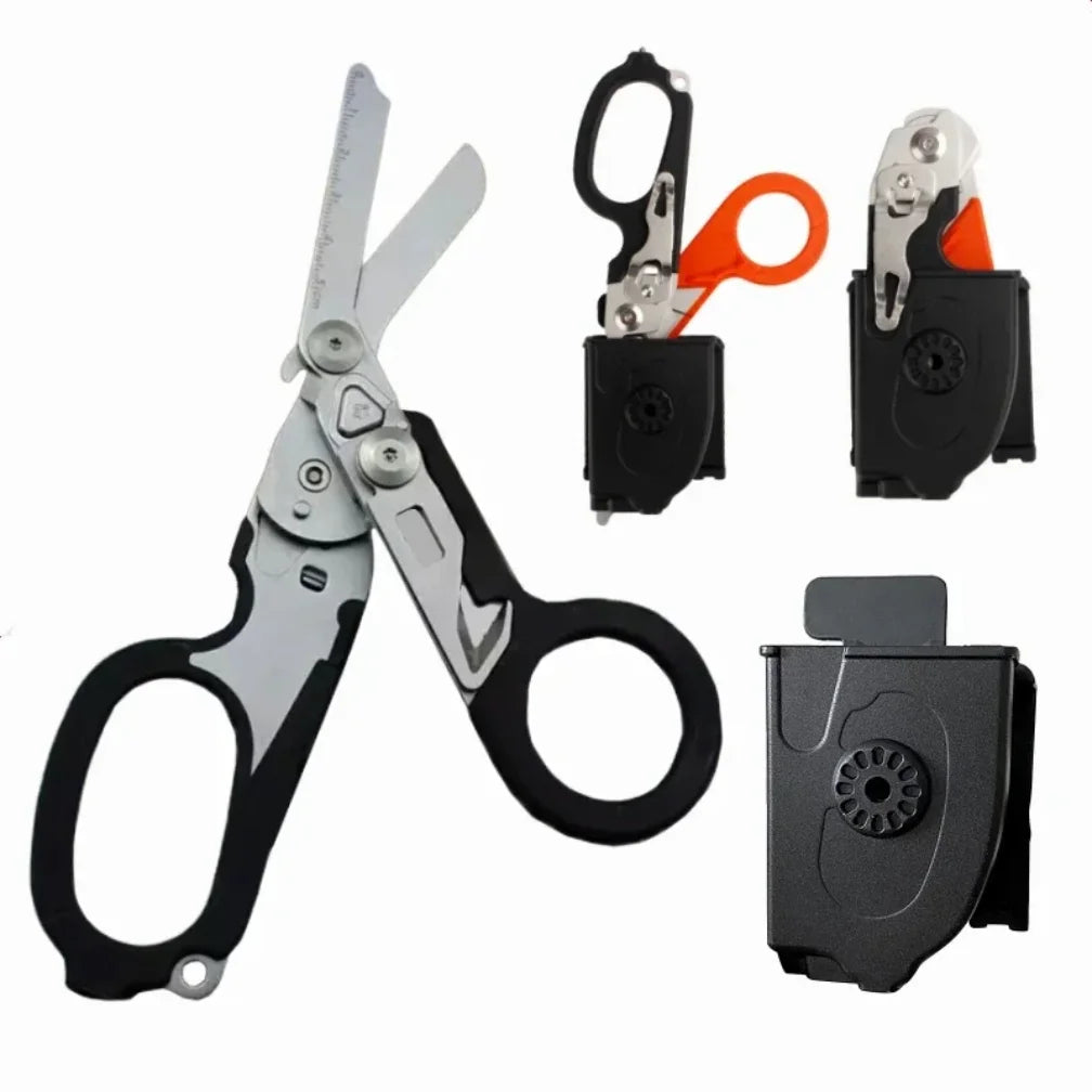 Ciseaux de secours pliants – Coupe-ceinture et brise-vitre