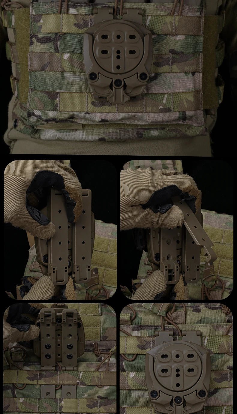 Adaptateur de Base Nylon 360° pour Support de Rotation MOLLE BLACKBEARD OUTDOOR INDUSTRIES