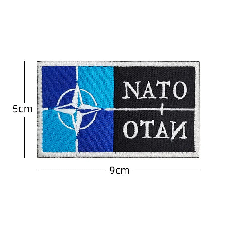 Patch Drapeau OTAN NATO Brodé Réfléchissant Hook & Loop – Tactique Militaire, 4 Modèles - BLACKBEARD OUTDOOR INDUSTRIES