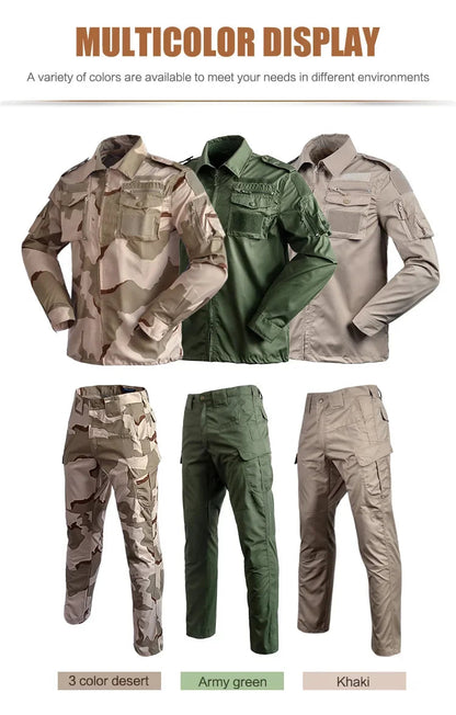 Uniforme Tactique BDU - Ensemble Camouflage avec Chemise et Pantalon | Vêtements de Randonnée, Chasse, Entraînement et Airsoft BLACKBEARD OUTDOOR INDUSTRIES