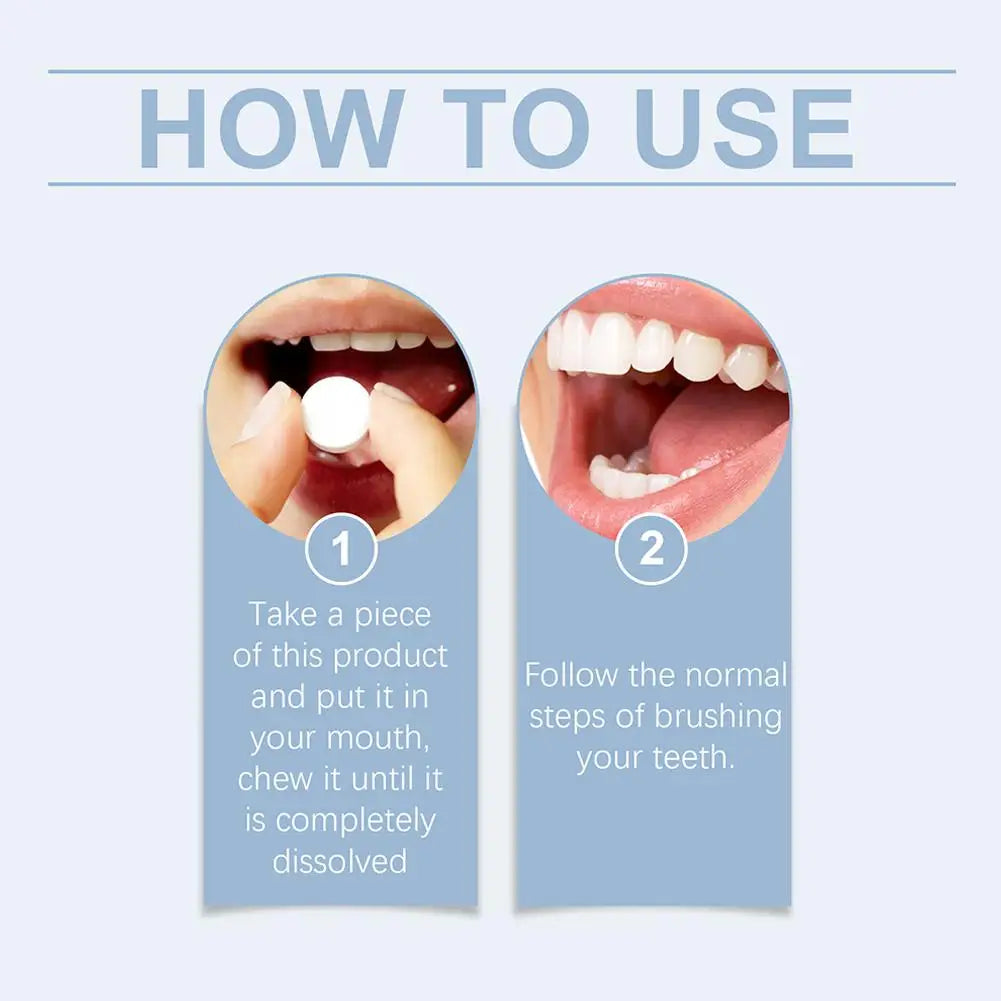 Comprimés Dentifrice à Croquer – 62 Pastilles Menthe Fraîche - BLACKBEARD OUTDOOR INDUSTRIES