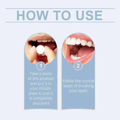 Comprimés Dentifrice à Croquer – 62 Pastilles Menthe Fraîche - BLACKBEARD OUTDOOR INDUSTRIES