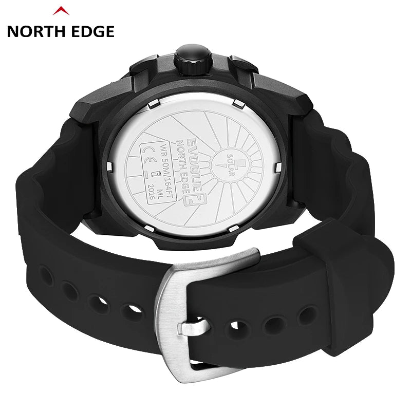 Montre Militaire Digitale Homme "EVOQUE 2" – Montre de Sport Solaire, Étanchéité 50M, Fonction Luminovore et Écologique - BLACKBEARD OUTDOOR INDUSTRIES
