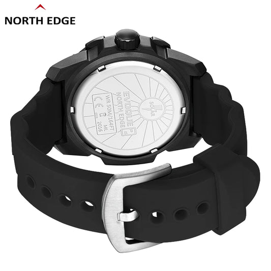 Montre Militaire Digitale Homme "EVOQUE 2" – Montre de Sport Solaire, Étanchéité 50M, Fonction Luminovore et Écologique - BLACKBEARD OUTDOOR INDUSTRIES