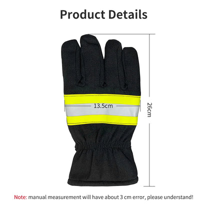 Gants Ignifuges Pompier — Aramid Anti-Feu, Bande Réfléchissante - BLACKBEARD OUTDOOR INDUSTRIES