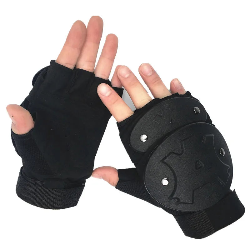 Gants Tactiques Anti-Émeute Demi-Doigt — Carapace Tortue | Police & Sécurité - BLACKBEARD OUTDOOR INDUSTRIES
