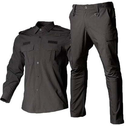 Ensemble Tactique à Séchage Rapide – Veste et Pantalon Longs Manches, Uniforme de Travail, Idéal pour Entraînement et Activités Extérieures BLACKBEARD OUTDOOR INDUSTRIES