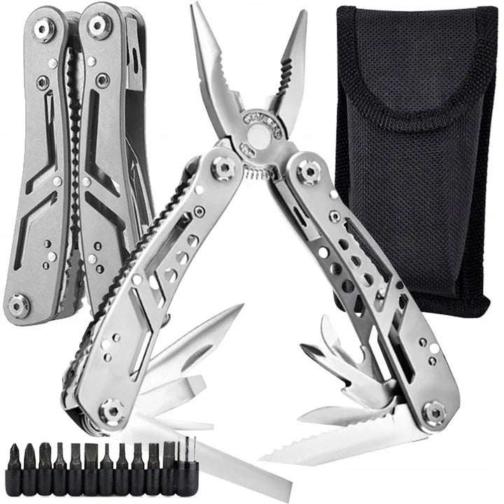 Pince Multifonction Pliante Inox – Multi-Tool Tournevis, Lime & Coupe-Fil | Livraison Europe