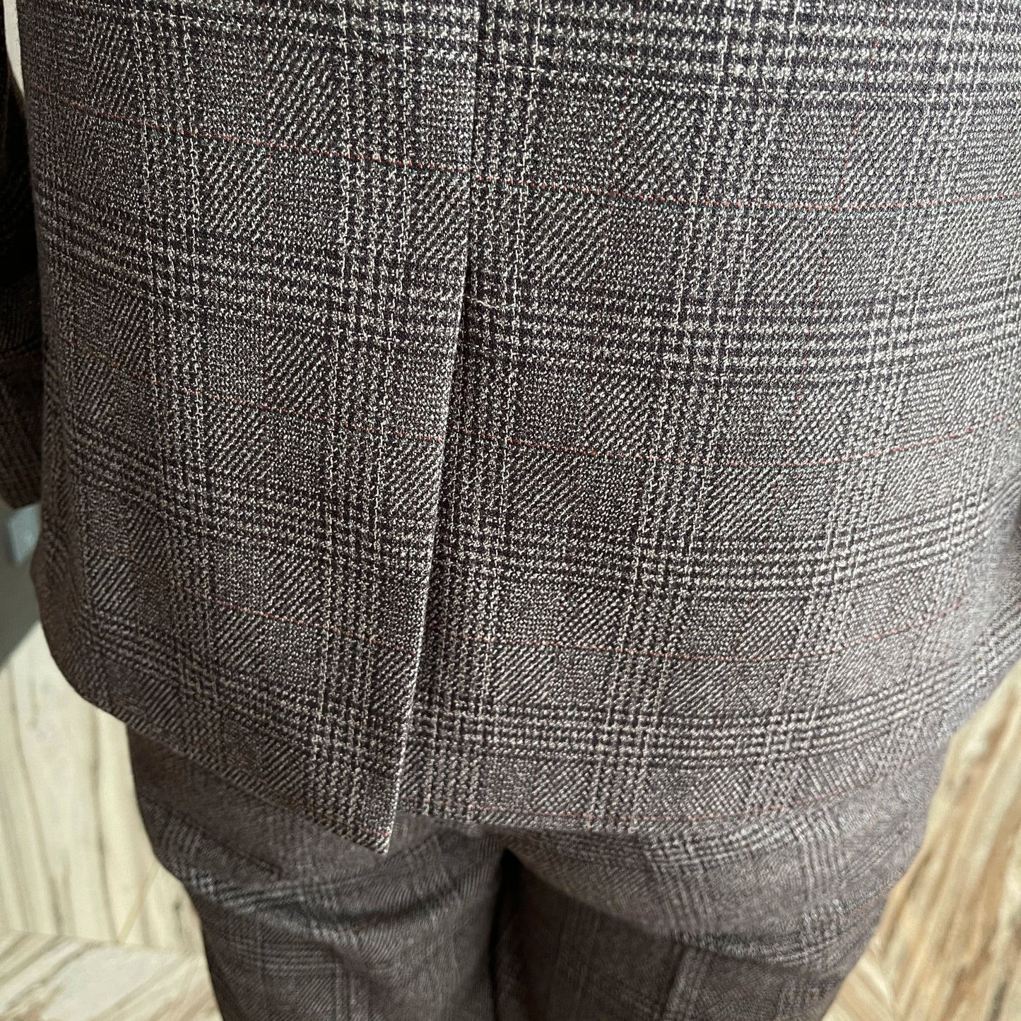 Costume 3 Pièces Homme Style Britannique Coréen Haut de Gamme à Carreaux Modifiés - Costume Élégant Business Casual avec Gilet et Pantalon BLACKBEARD OUTDOOR INDUSTRIES