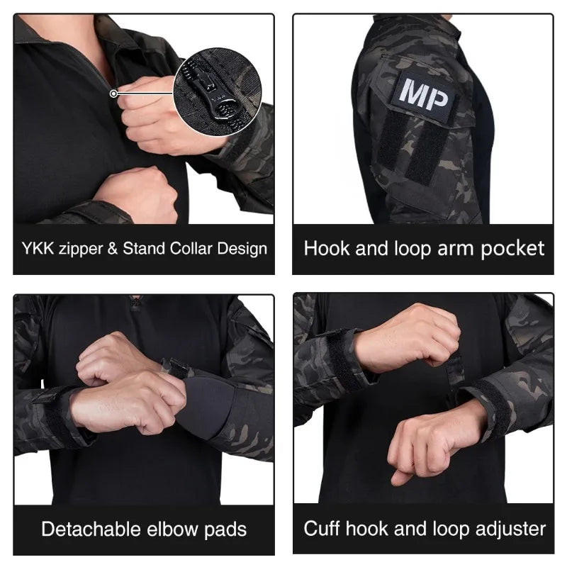 Uniforme Tactique IDOGEAR Gen3 Combat BDU avec Protections Coudes et Genoux - BLACKBEARD OUTDOOR INDUSTRIES