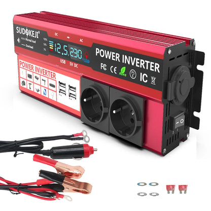 Convertisseur 12V DC vers 220V AC – 4000W Max - BLACKBEARD OUTDOOR INDUSTRIES