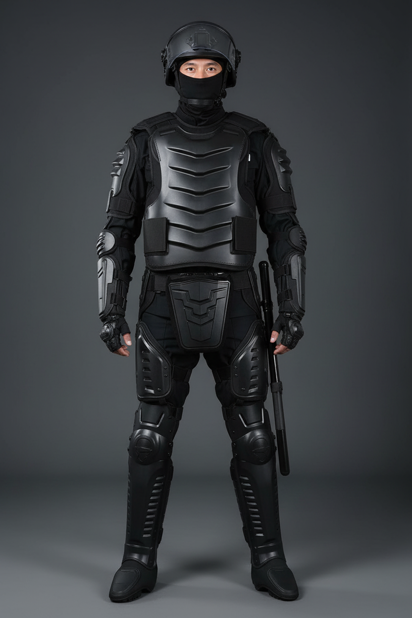 Combinaison Protection Complète ABS Anti-Émeute — Anti-Choc, Anti-Perforation & Ignifugé | Police - BLACKBEARD OUTDOOR INDUSTRIES