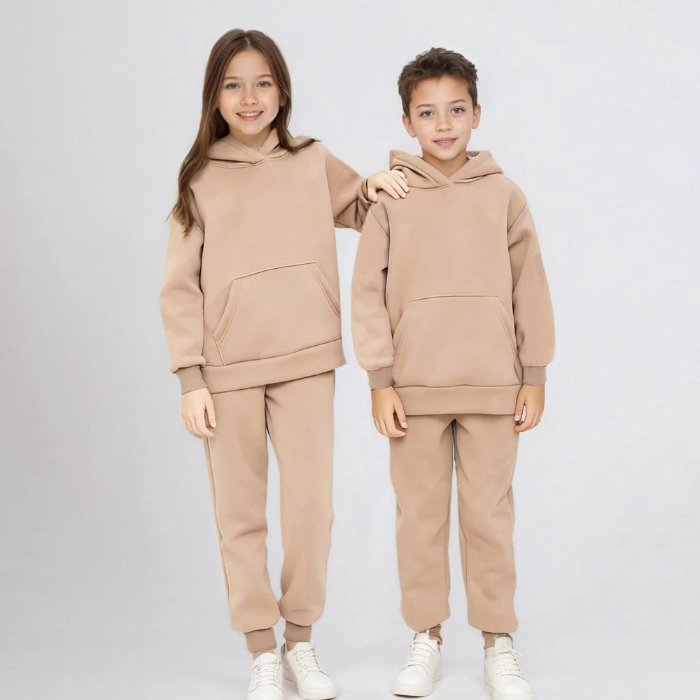 Ensemble Survêtement Enfant Hoodie + Pantalon – Fille Garçon 12M à 8 Ans