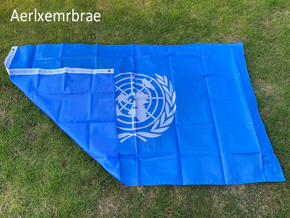 Drapeau des Nations Unies (ONU) - 90x150cm en Polyester BLACKBEARD OUTDOOR INDUSTRIES