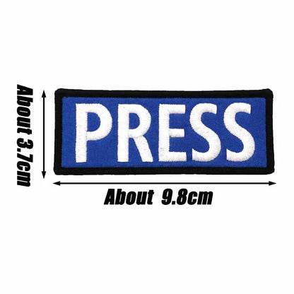 Patch Brodé PRESS – Insigne Militaire | Velcro, Couture ou Adhésif