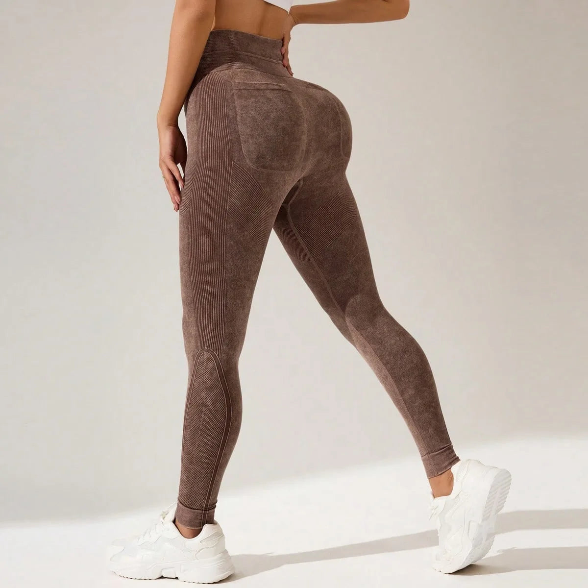 Legging de sport femme taille haute avec poches