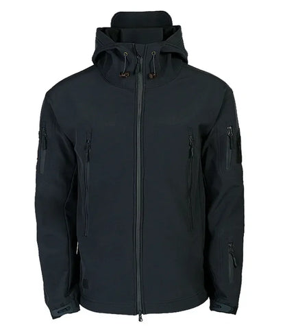 Veste Tactique Homme Softshell Techwear Coupe-Vent | Imperméable | Respirante | Polaire Intérieure | Capuche | 4 Saisons - BLACKBEARD OUTDOOR INDUSTRIES