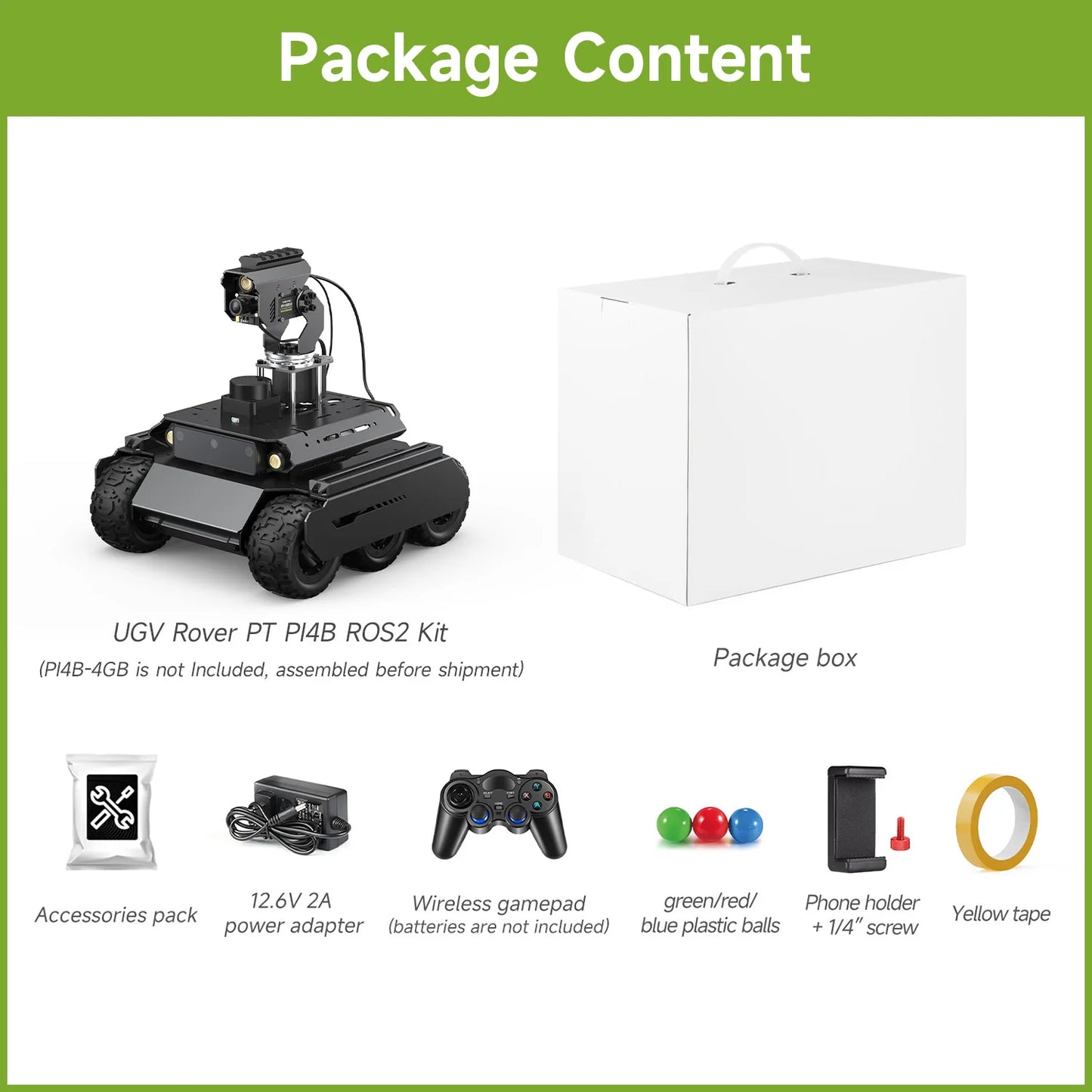 UGV Rover ROS2 Waveshare — Robot IA 6 Roues 4WD Tout Métal — Police, Déminage, Sauvetage, Militaire & R&D - BLACKBEARD OUTDOOR INDUSTRIES