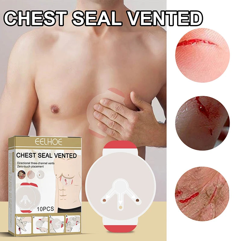 Pansement thoracique occlusif avec ou sans évent