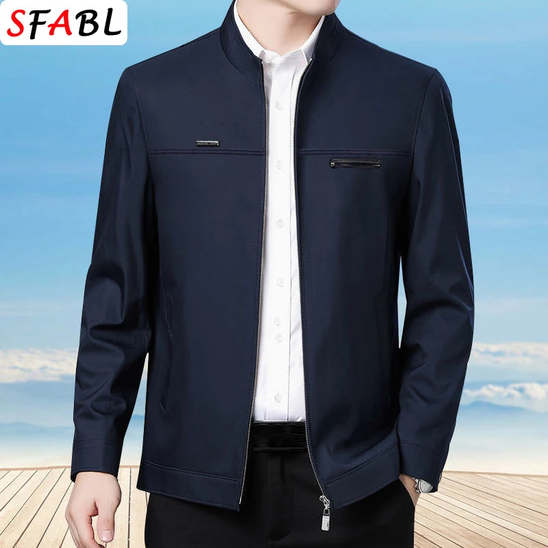 Veste Blazer Homme Business Casual – Coupe Ample, Col Rabattu, Fermeture Éclair | Printemps Été - BLACKBEARD OUTDOOR INDUSTRIES