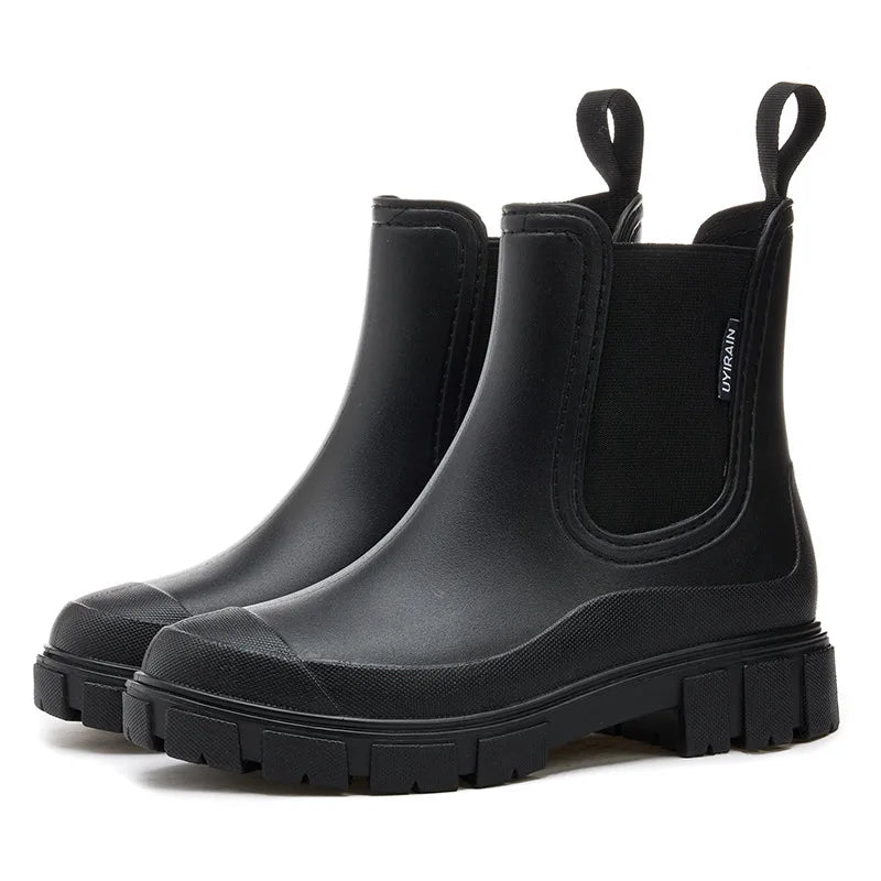 Bottes de pluie imperméables femme - Chelsea mi-mollet