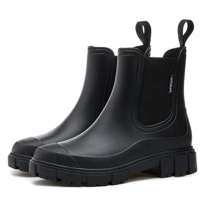 Bottes de pluie imperméables femme - Chelsea mi-mollet