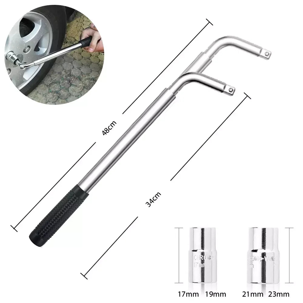 Cric Mécanique 2-en-1 avec Clé à Cliquet – 1.5T / 2.5T | Outil de Levage Pliable pour Voiture - BLACKBEARD OUTDOOR INDUSTRIES