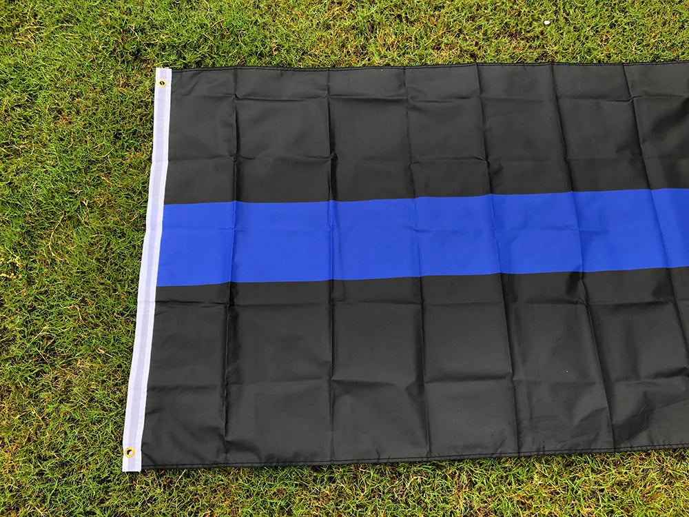 Drapeau police Thin Blue Line 90 × 150 cm