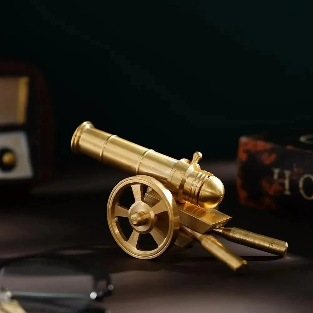 Mini Canon Napoléon – Modèle Réduit Militaire en Métal, Figurine de Collection 14x7 cm