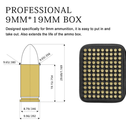 Boîte de Rangement pour Munitions .22LR / 9mm – Jusqu’à 468 Cartouches – Pochette Organiseur de Balles pour Pistolet et Fusil Ma boutique