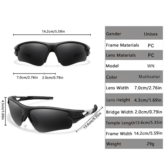 TAMWY Lunettes de Sport Outdoor – Cyclisme, Course & Pêche