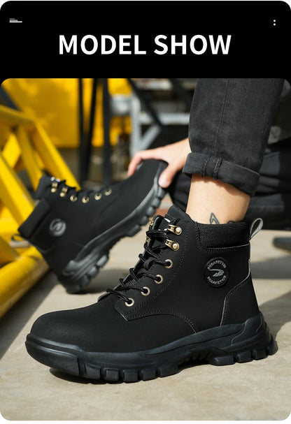 Chaussures de Sécurité Homme et Femme - Sneakers Anti-écrasement avec Embout Métallique, Bottes de Travail Indestructibles pour Construction - BLACKBEARD OUTDOOR INDUSTRIES