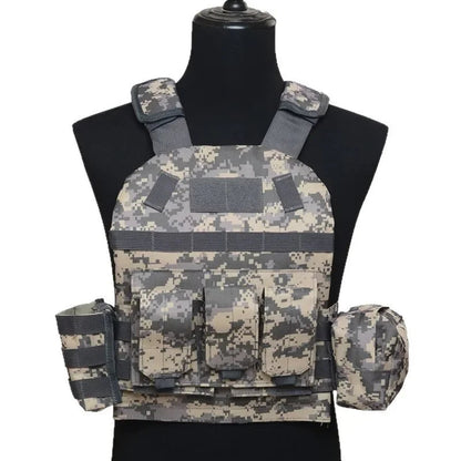 Gilet Tactique Enfant - Gilet Militaire Airsoft et Chasse Camouflage pour Enfants - Équipement Outdoor Paintball Molle BLACKBEARD OUTDOOR INDUSTRIES