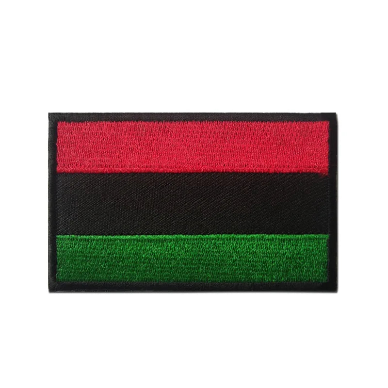 Patch Drapeaux Brodés Amérique et Caraïbes – 8×5 cm avec Velcro - BLACKBEARD OUTDOOR INDUSTRIES