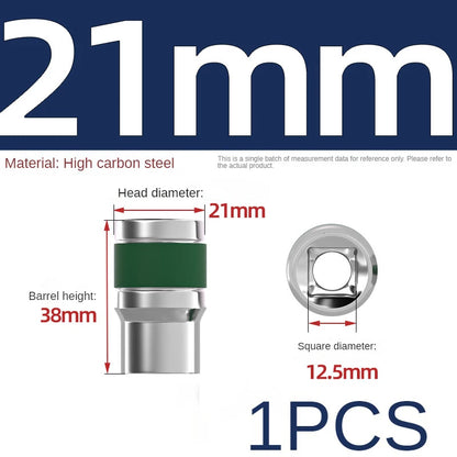 Jeu de Douilles 8-32 mm | Hexagonales 1/2" – Renforcées & Épaissies | Pour Clé à Chocs ou Pneumatique - BLACKBEARD OUTDOOR INDUSTRIES