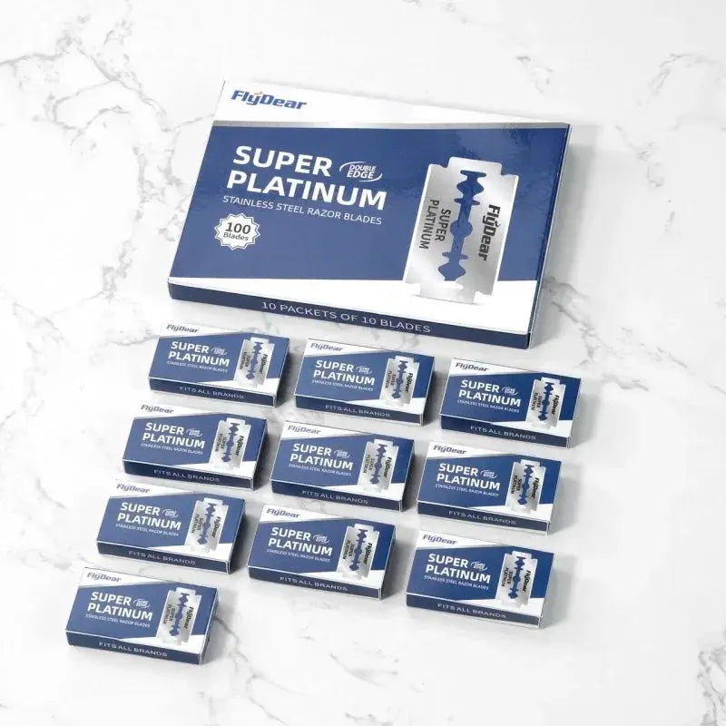 Outil professionnel de barbier – Lames de rasoir double tranchant classiques en acier inoxydable Ma boutique