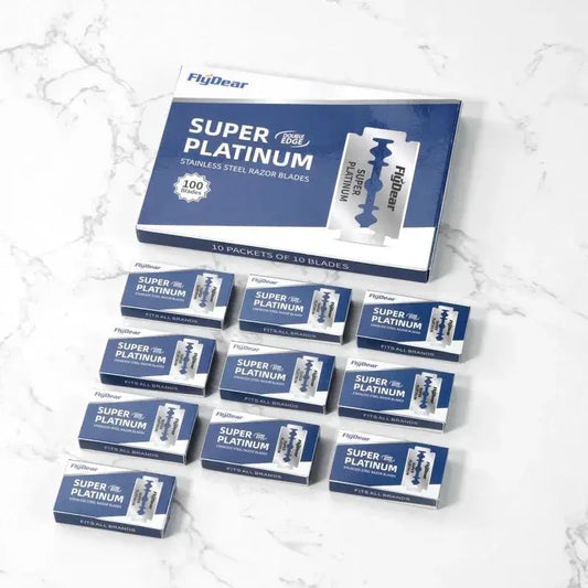 Outil professionnel de barbier – Lames de rasoir double tranchant classiques en acier inoxydable Ma boutique