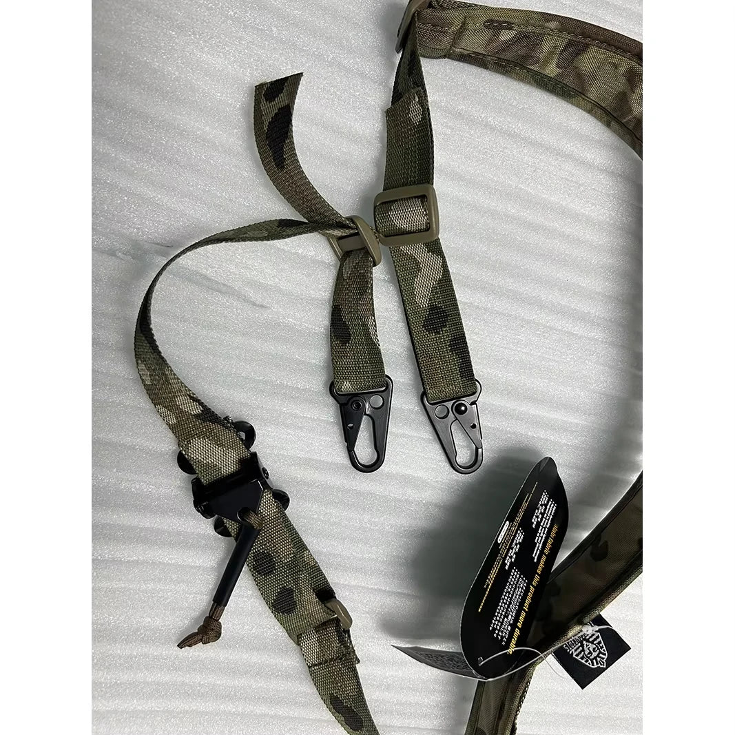 Sangle Tactique 2 Points Camouflage Nylon 500D – Réglable Quick Adjust, 9 Coloris
