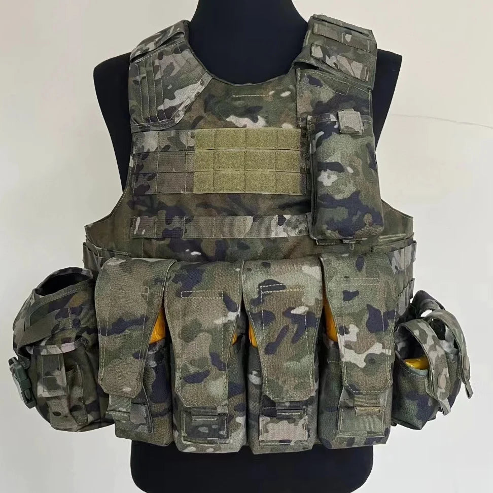 Gilet porte-plaques tactique MOLLE 1000D à dégagement rapide