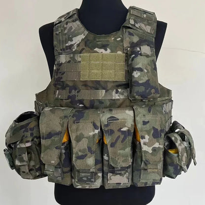 Gilet porte-plaques tactique MOLLE 1000D à dégagement rapide