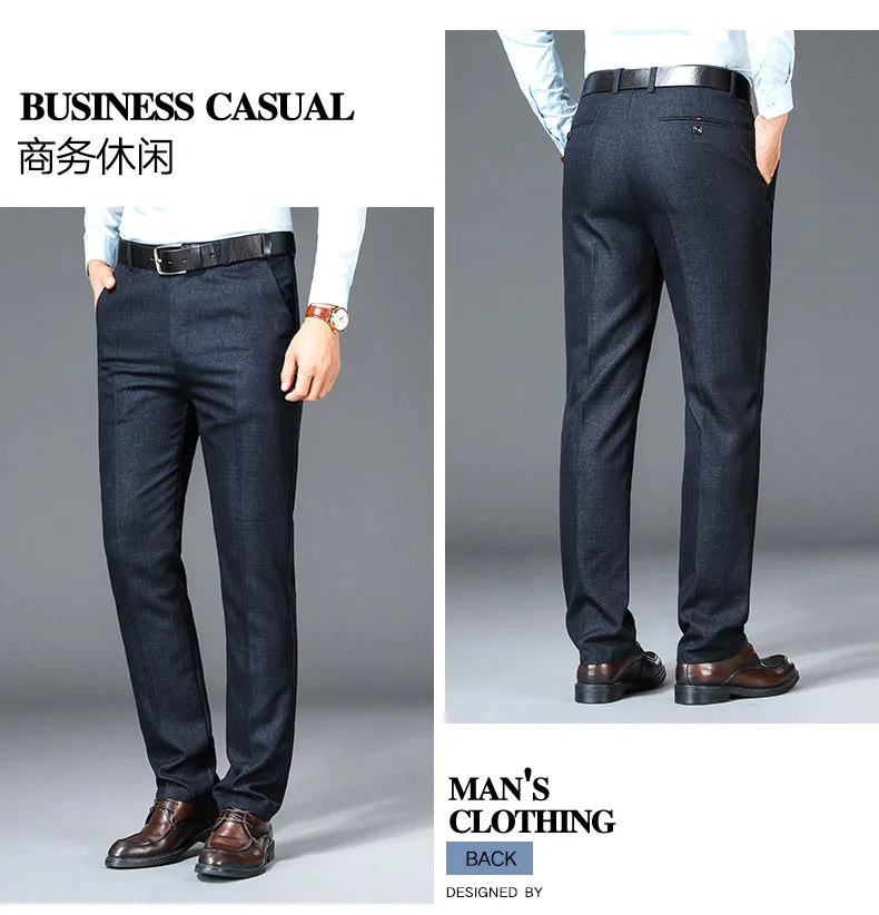 Pantalon de Costume Homme – Coupe Droite, Taille Haute, Élégance Classique – Pantalon de Bureau Formelle et Chic – Tailles Plus Disponible BLACKBEARD OUTDOOR INDUSTRIES