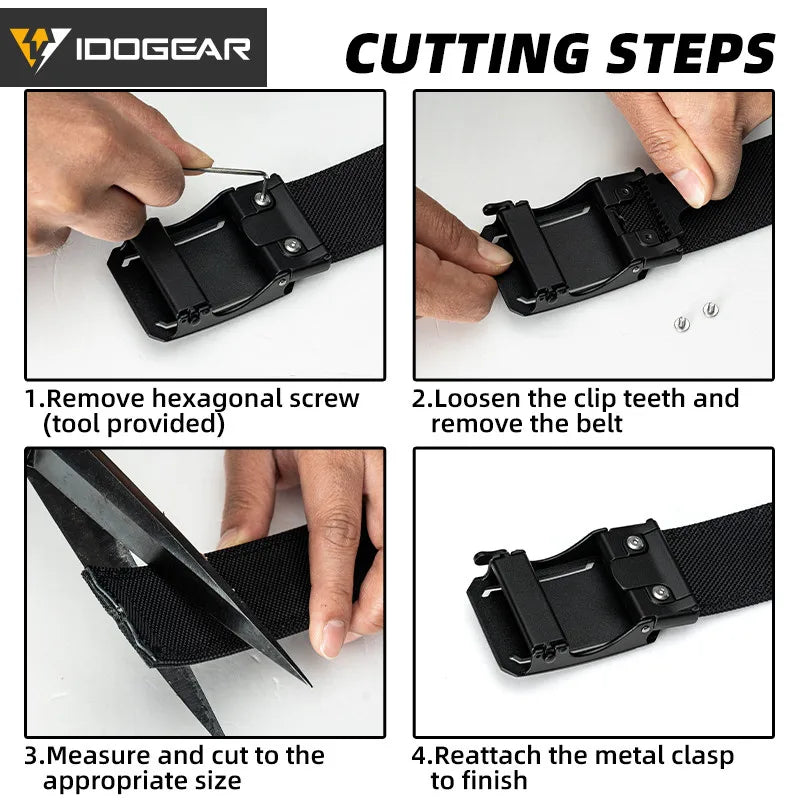 Ceinture Tactique IDOGEAR 1,75" Nylon 1000D – Résistance et Confort pour les Activités Tactiques Ma boutique