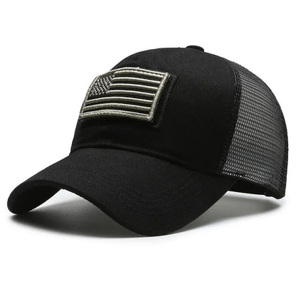 Casquette Tactique Camouflage Militaire Réglable | Broderie Drapeau - BLACKBEARD OUTDOOR INDUSTRIES