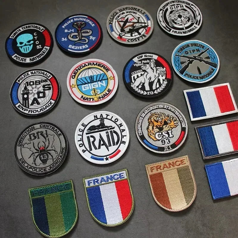 Patch Écusson Brodé GIGN GIPN BRI – Patch Tactique Militaire France  – Pochettes à Attacher pour Vêtements et Sacs - BLACKBEARD OUTDOOR INDUSTRIES