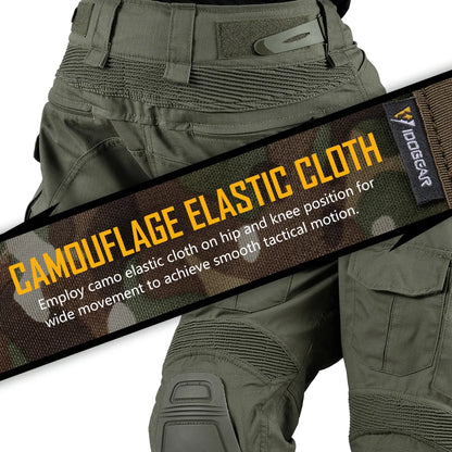 IDOGEAR G3 Combat Pants avec Genouillères Intégrées – Pantalon Tactique Homme Ranger Green / Noir - BLACKBEARD OUTDOOR INDUSTRIES