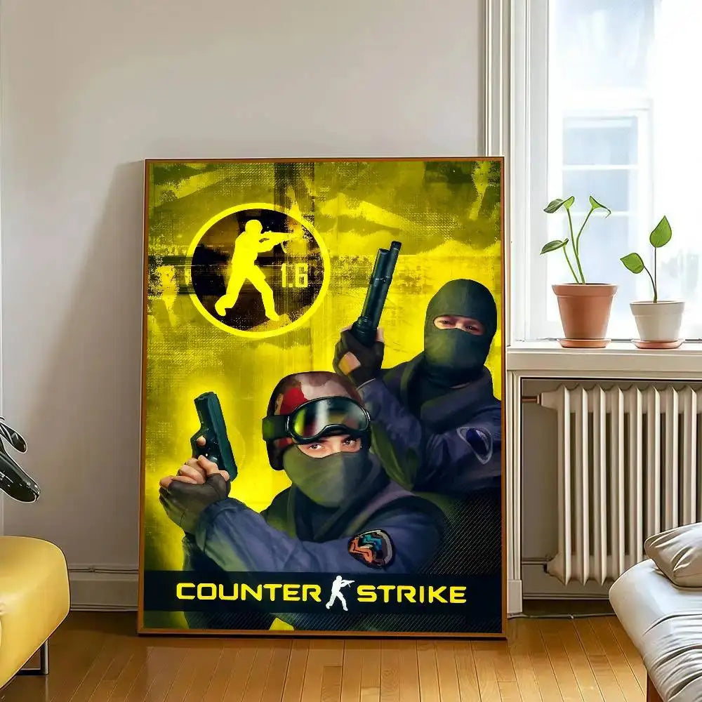 Poster Counter-Strike CS2 – Affiche Murale HD Gaming, Décoration Salon, Bureau & Chambre (Sans Cadre)