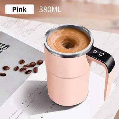 380ML Mini Electric Coffee Self Mixing Mug IP67 Waterproof Food Safe Coffee Mug USB Rechargeable Automatic Magnetic Cup For Tea BLACKBEARD OUTDOOR INDUSTRIES