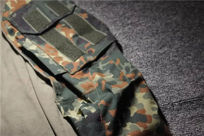 Ensemble Tactique GSG9 Camouflage Flecktarn GEN3 – Tenue Complète d’Entraînement Combat pour Forces Spéciales (Chemise + Pantalon à Manches Longues) - BLACKBEARD OUTDOOR INDUSTRIES