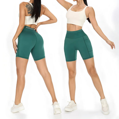 Legging short femme à poches pour le sport
