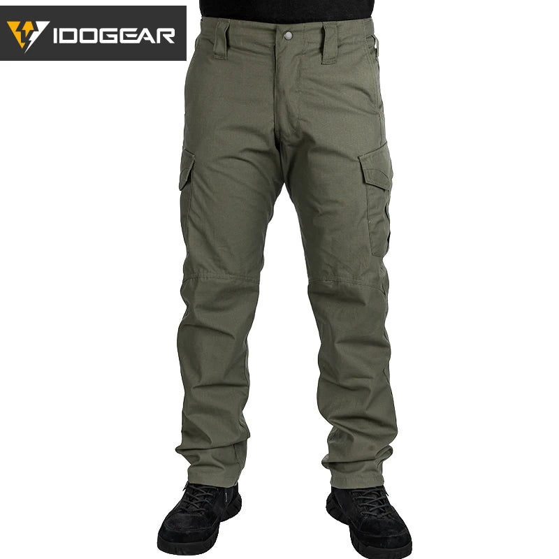Pantalon tactique IDOGEAR leger respirant slim fit outdoor vue avant